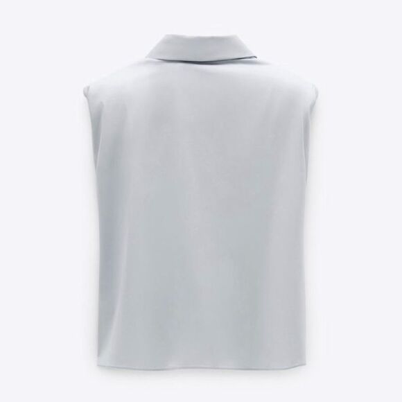 Zara Limited Edition Padded Shoulder Shirt - Picture 3 of 11